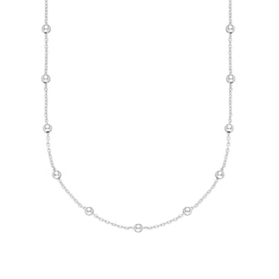 Lily Charmed Women's Sterling Silver Satellite Chain Necklace