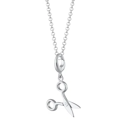 Lily Charmed Women's Sterling Silver Scissors Charm Necklace