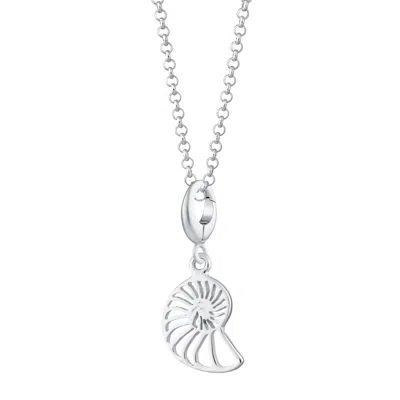 Lily Charmed Women's Sterling Silver Shell Slice Charm Necklace