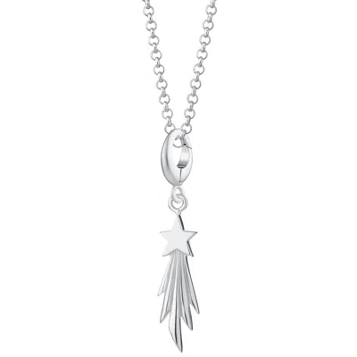 Lily Charmed Women's Sterling Silver Shooting Star Charm Necklace