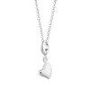 Lily Charmed Women's Sterling Silver Silver Warm Heart Charm Necklace