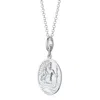 Lily Charmed Women's Sterling Silver St Christopher Charm Necklace