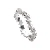 Lily Charmed Women's Sterling Silver Star Cluster Stacking Ring In Silver