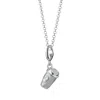 Lily Charmed Women's Sterling Silver Takeaway Coffee Cup Charm Necklace