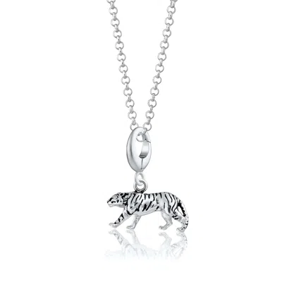 Lily Charmed Women's Sterling Silver Tiger Charm Necklace