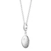 Lily Charmed Women's Sterling Silver Tiny Celestial Locket Necklace