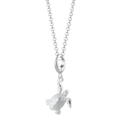 Lily Charmed Women's Sterling Silver Turtle Charm Necklace