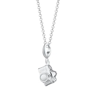 Lily Charmed Women's Sterling Silver Vintage Camera Charm Necklace