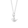 Lily Charmed Women's Sterling Silver Wren Charm Necklace