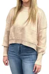 Lily Clothing Cropped Sweater In Apricot