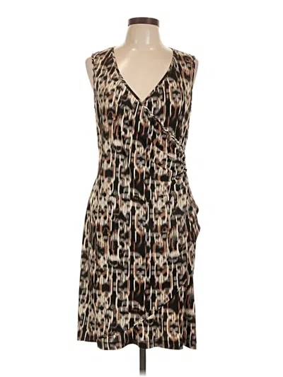 Pre-owned Lily Cocktail Dress In Brown