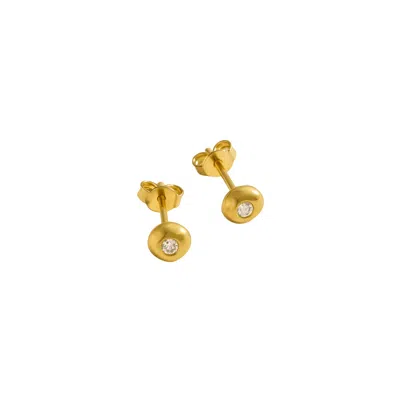 Lily Flo Jewellery Women's Aurora Diamond Stud Earrings In Solid Gold