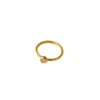 Lily Flo Jewellery Women's Aurora Ring In Solid Gold With Diamond In Gold