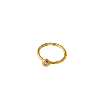 Lily Flo Jewellery Women's Aurora Ring In Solid Gold With Diamond