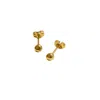 Lily Flo Jewellery Women's Aurora Stud Earrings Solid Gold In Gold