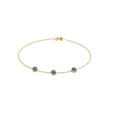 Lily Flo Jewellery Women's Blue Sapphire Bracelet