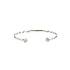 Lily Flo Jewellery Women's Circinius Diamond Silver Cuff Bracelet