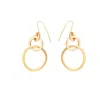 Lily Flo Jewellery Women's Embrace Solid Gold Drop Earrings
