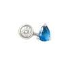 Lily Flo Jewellery Women's Entre Nous Blue — Sterling Silver With Lab-grown Diamond & Blue Sapphire In Silver