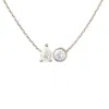 Lily Flo Jewellery Women's Entre Nous Pear & Round Diamond Silver Necklace In Silver