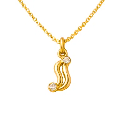 Lily Flo Jewellery Women's Gold Almost Went The Other Way Diamond Necklace