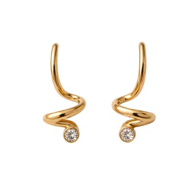Lily Flo Jewellery Women's Gold As If You Ever Doubted Large Diamond Stud Earrings