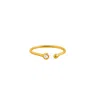 Lily Flo Jewellery Women's Gold Aurora Open Diamond Ring In Gold