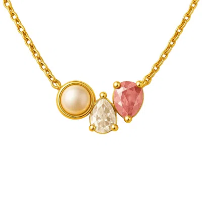 Lily Flo Jewellery Women's Gold Entre Nous Harmony Necklace