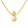 Lily Flo Jewellery Women's Gold Entre Nous Teardrop Necklace In Gold