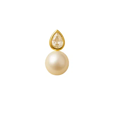 Lily Flo Jewellery Women's Gold Entre Nous Teardrop Stud