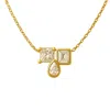 Lily Flo Jewellery Women's Gold Entre Nous Trio Diamond Necklace In Gold