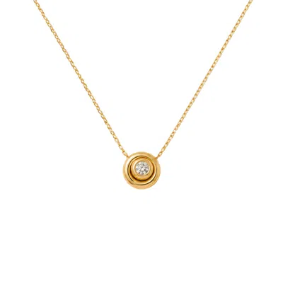 Lily Flo Jewellery Women's Gold Exactly Where I Want To Be — Diamond Necklace
