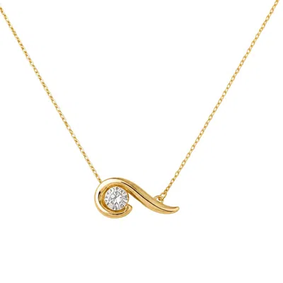 Lily Flo Jewellery Women's Gold It Didnt End There Necklace Diamond Necklace