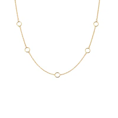Lily Flo Jewellery Women's Gold Karma Circle Chain Necklace