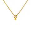Lily Flo Jewellery Women's Gold Orba Diamond Dot Necklace