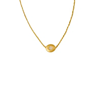 Lily Flo Jewellery Women's Gold Orba Diamond Orb Necklace