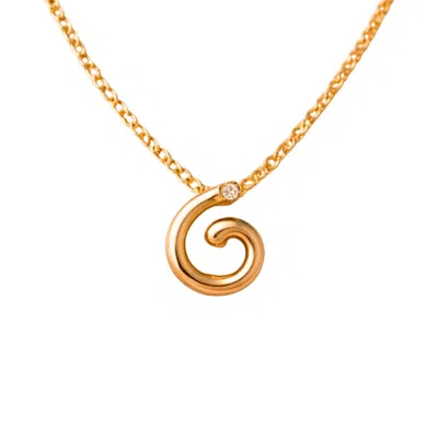 Lily Flo Jewellery Women's Gold Returning To Yourself Diamond Necklace