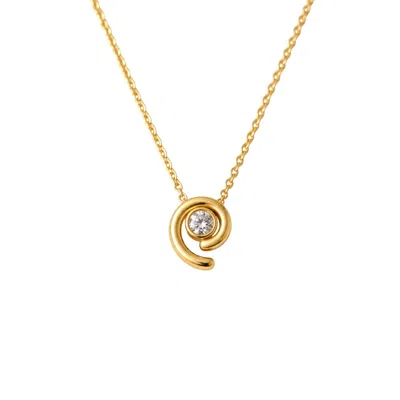 Lily Flo Jewellery Women's Gold Where I Was Headed All Along Diamond Necklace