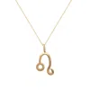 Lily Flo Jewellery Women's Leo Yellow Gold Pendant Necklace