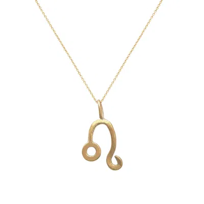 Lily Flo Jewellery Women's Leo Yellow Gold Pendant Necklace
