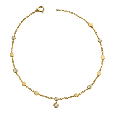 Lily Flo Jewellery Women's Light Line Rhythm Necklace – Diamonds & Gold