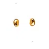 Lily Flo Jewellery Women's Orba Grande Gold Nugget Earrings