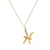 Lily Flo Jewellery Women's Pisces Yellow Gold Pendant Necklace