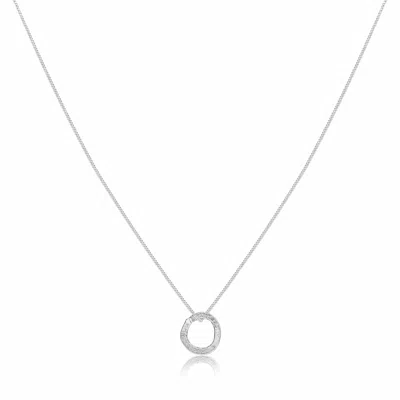 Lily Flo Jewellery Women's Pure Solid Karma White Gold Necklace