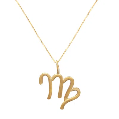 Lily Flo Jewellery Women's Scorpio Yellow Gold Pendant Necklace