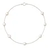 Lily Flo Jewellery Women's Silver Stardust Pearl Station Necklace In Silver