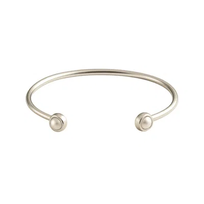 Lily Flo Jewellery Women's White Stardust Pearl Cuff Bracelet