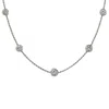 Lily Flo Jewellery Women's White Stardust Sterling Silver Lab Diamond Necklace In White