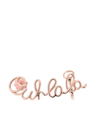 Lily Gabriella 18k Rose Gold Ouh Lala Earring In 粉色