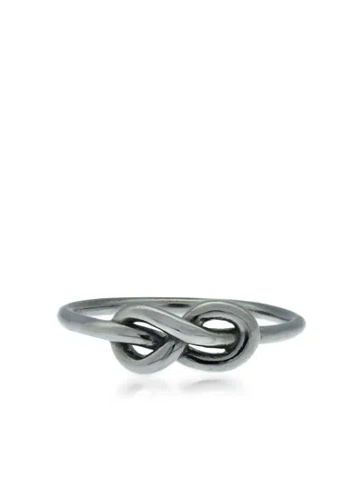 Lily Gabriella 18kt Rhodium-plated White Gold Forget Me Knot Ring In 银色